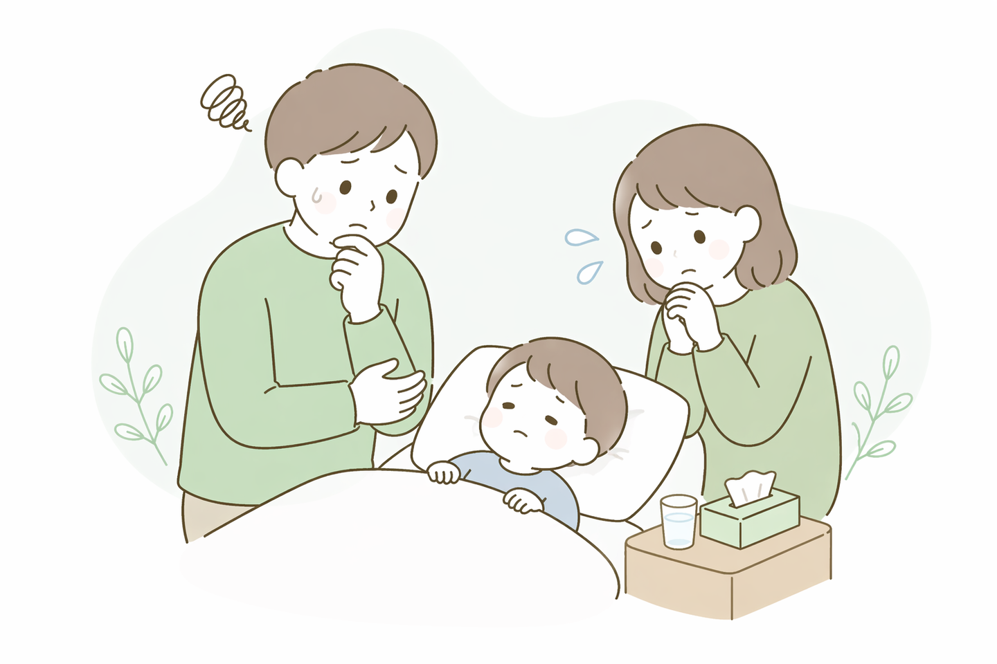 ぐったりしてるこどもイメージ